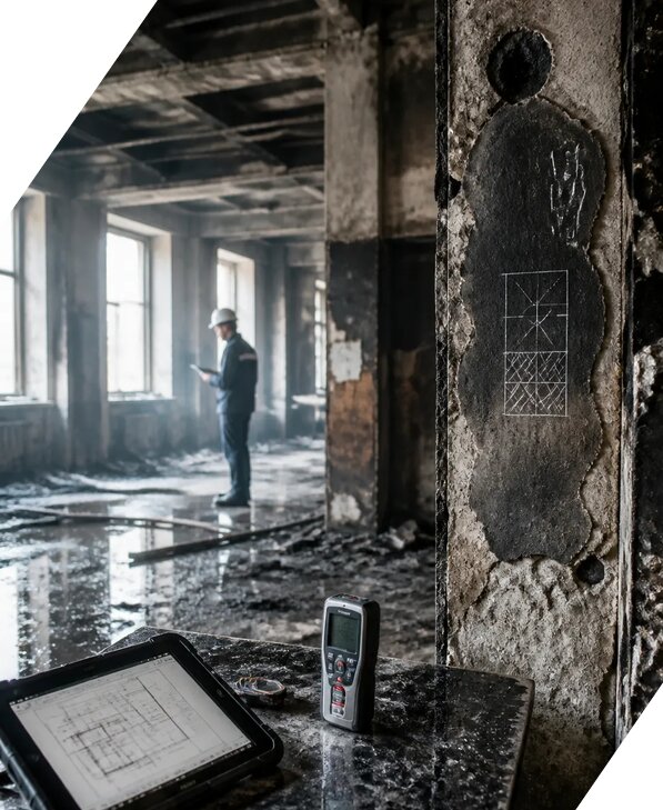 Обследование зданий после пожара в Калуге от 15171 р. | ЭкспертизаРоссия